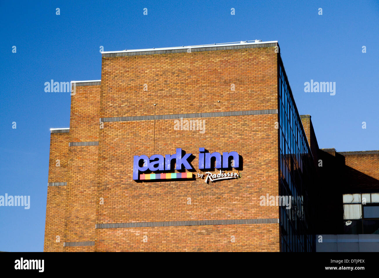 Park Inn Cardiff, Wales. Stockfoto