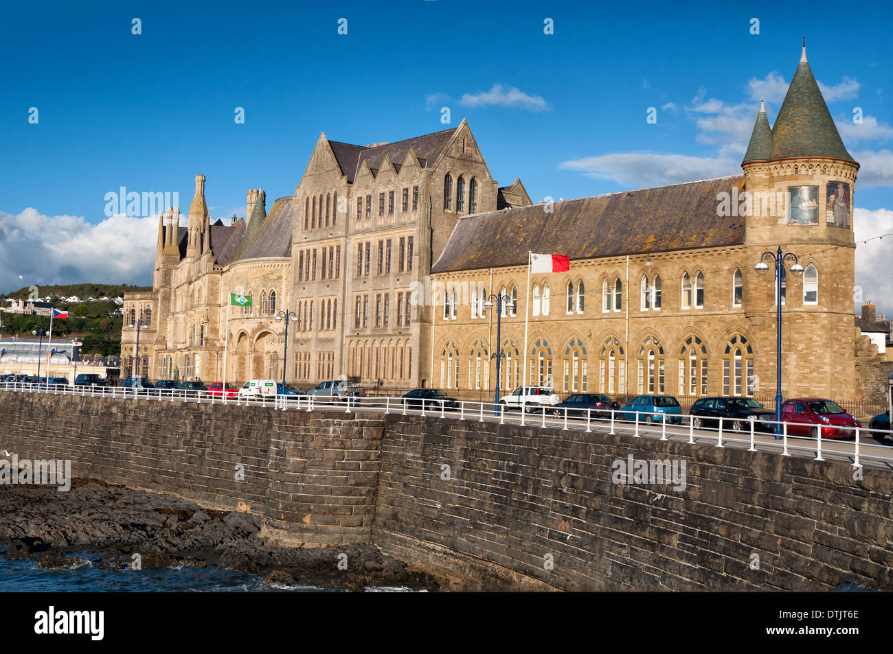 Das Old College in Aberystwyth, Wales Stockfoto