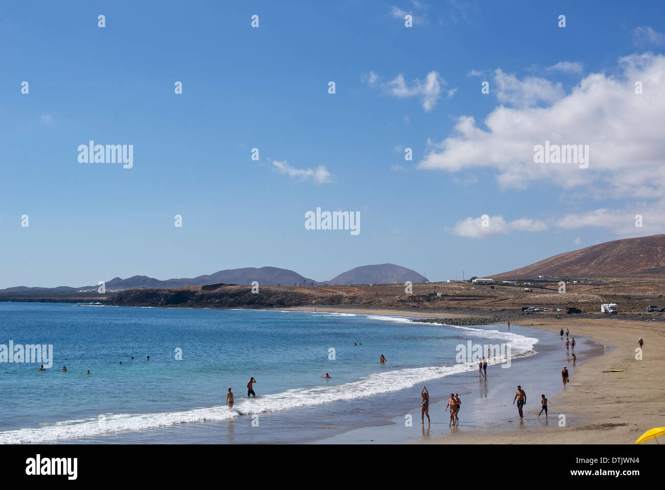 Playa la Garita Strand von Arrieta. Stockfoto