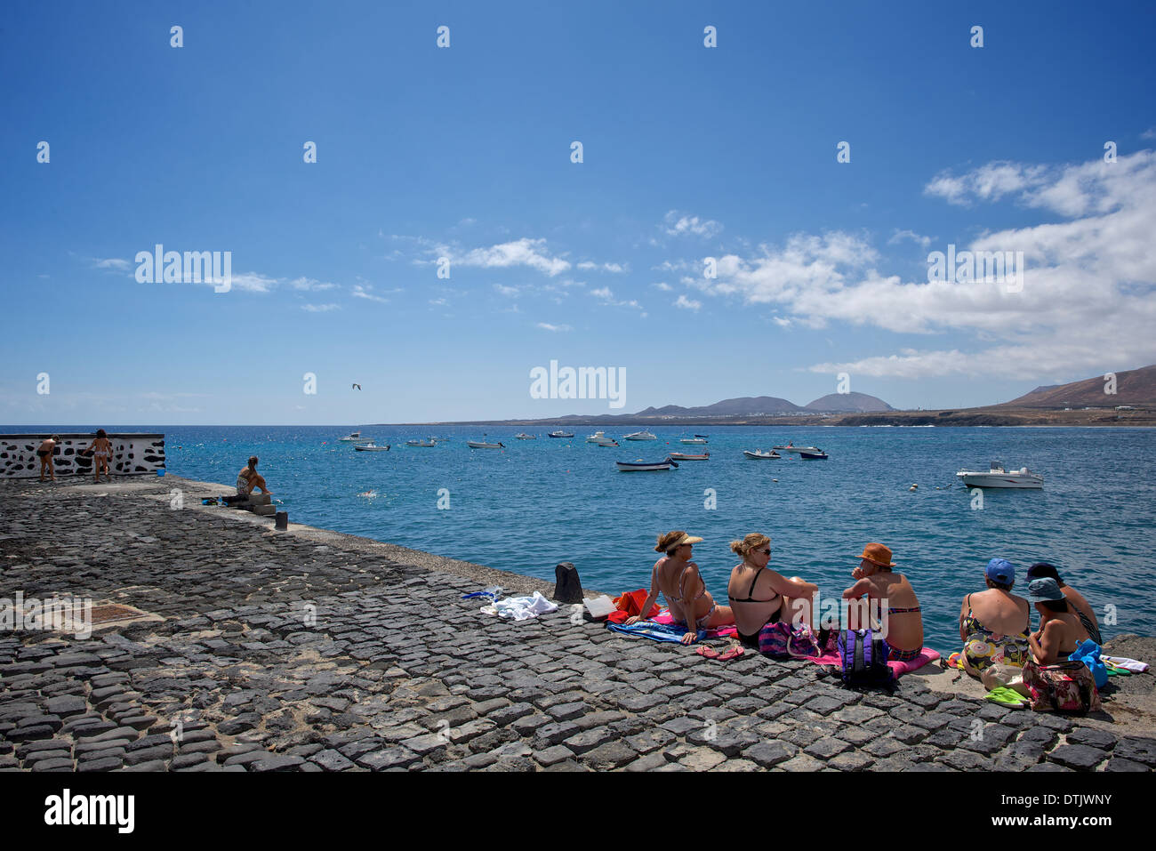 Arrieta-Hafen Stockfoto