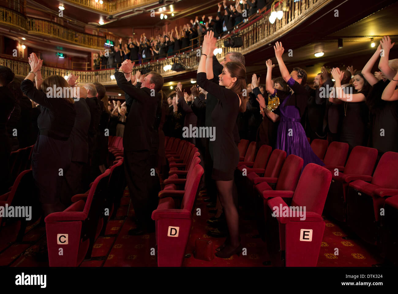 Publikum Beifall im theater Stockfoto