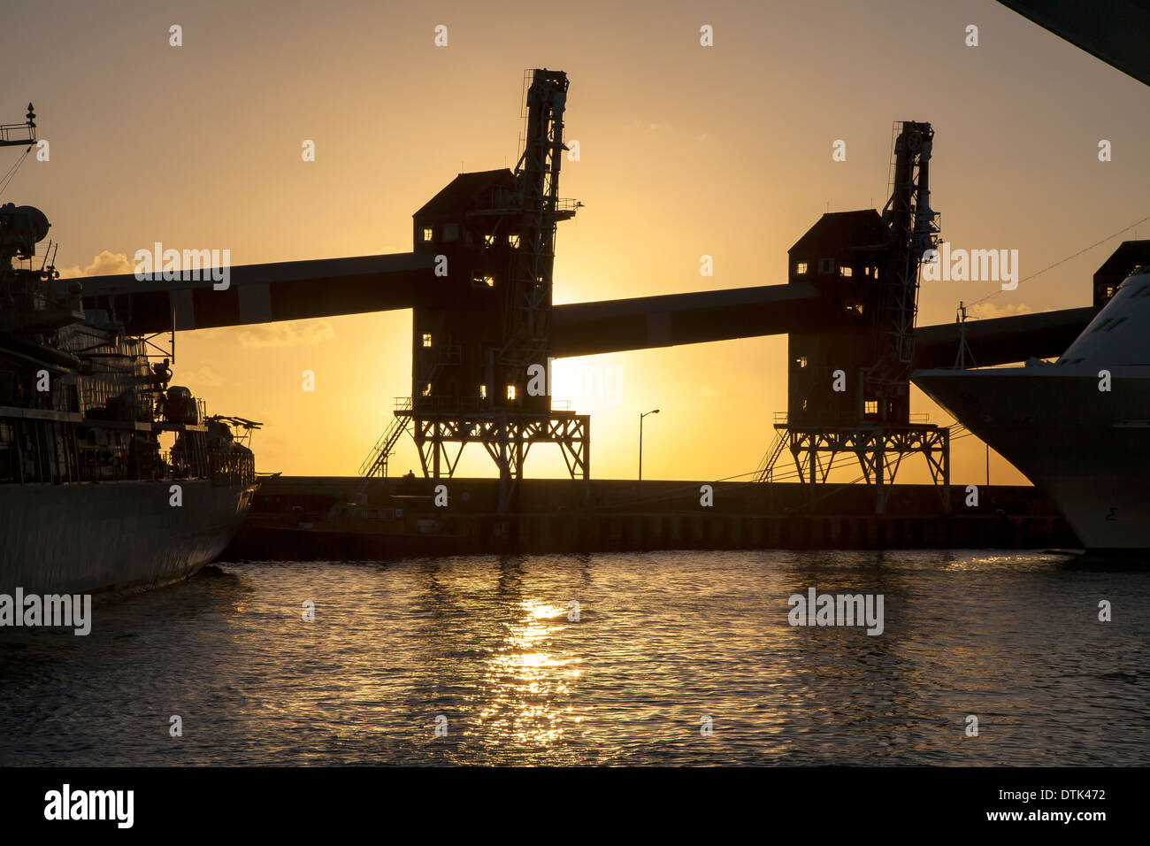 Bootstour auf den karibischen Inseln Stockfoto