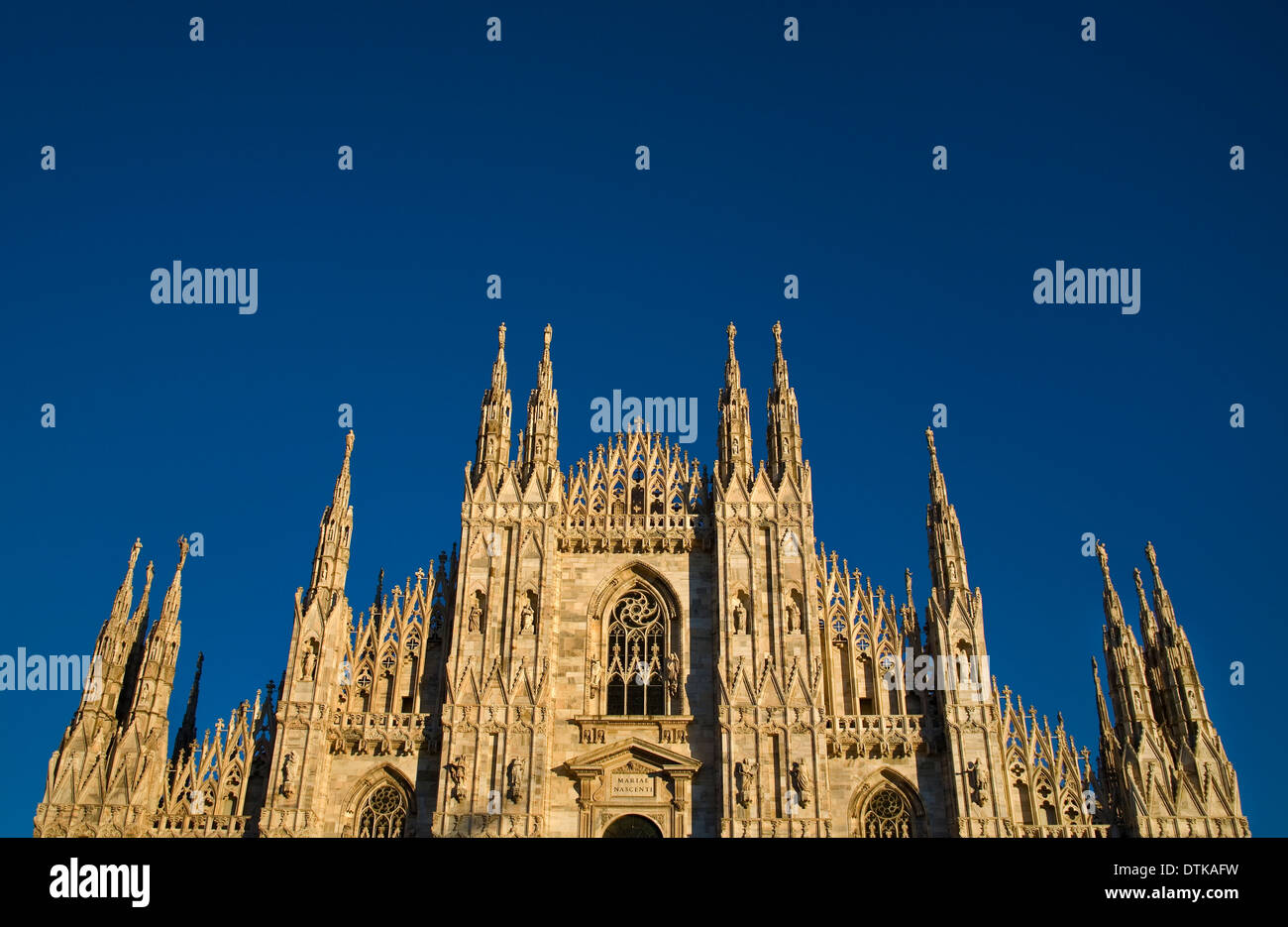 Blick auf den Dom von Mailand. Italien. Stockfoto