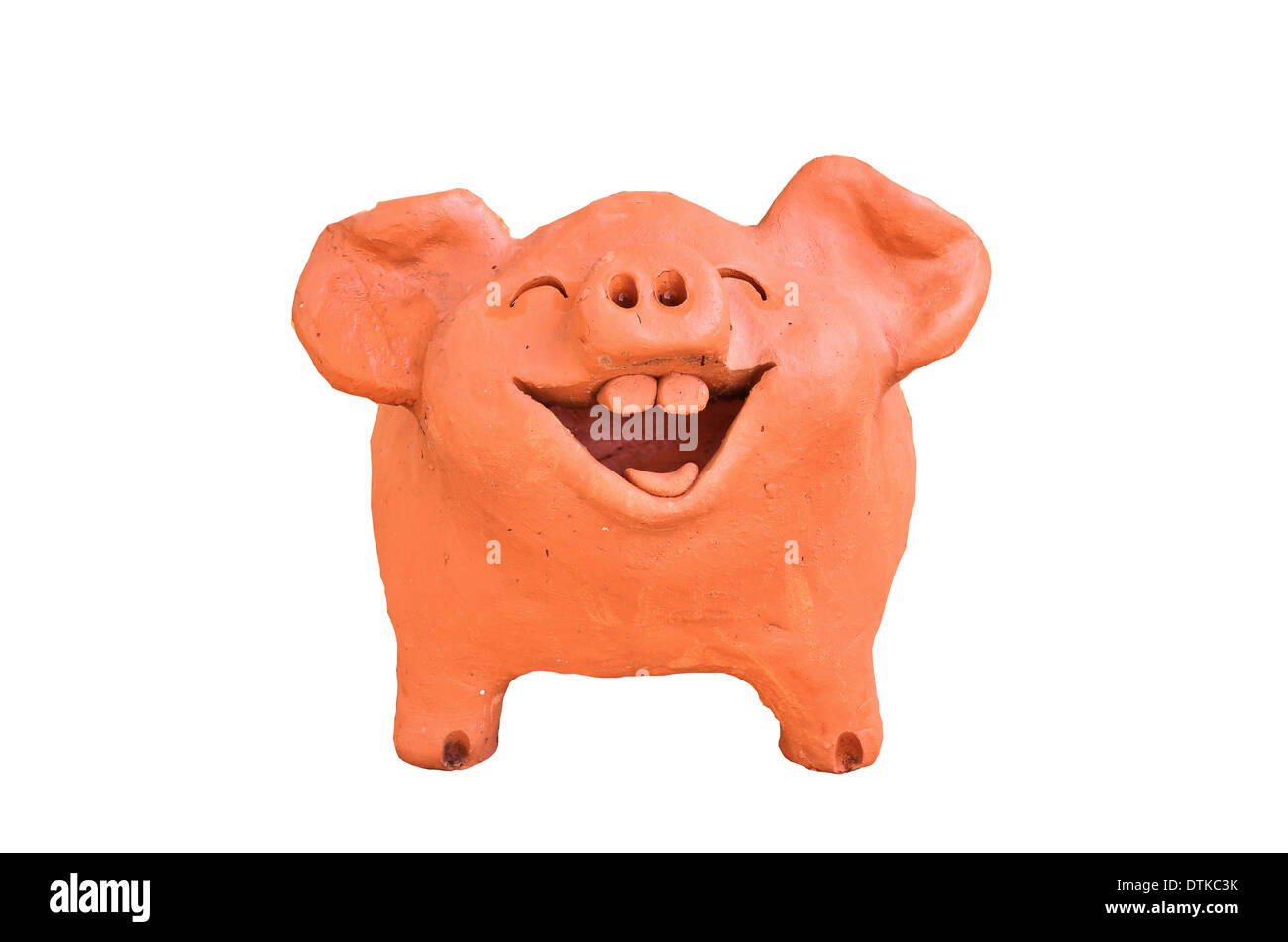 Lachendes Schwein-Statue in Thailand Stockfoto