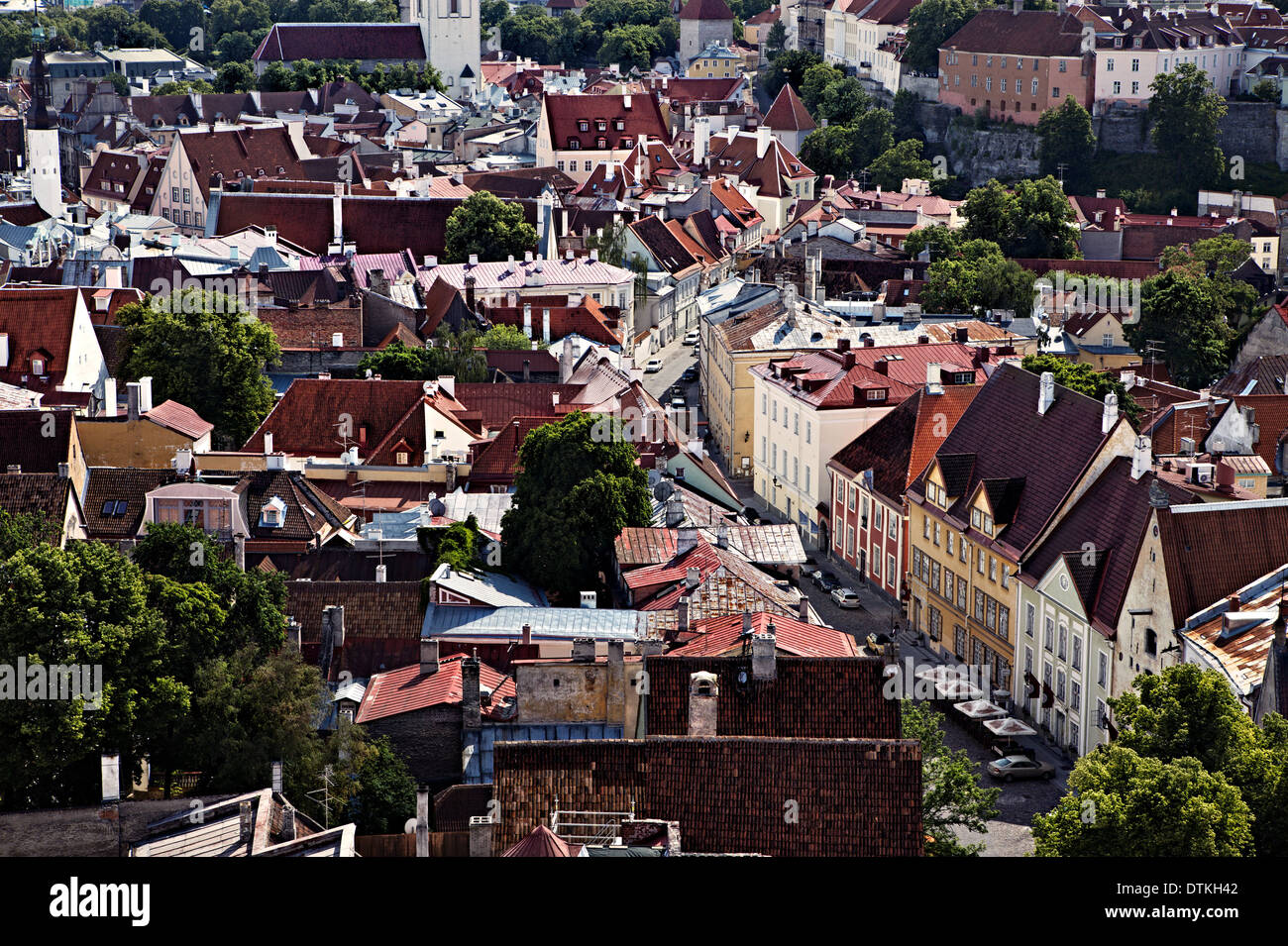 Alten Tallinn Stadtbild Stockfoto