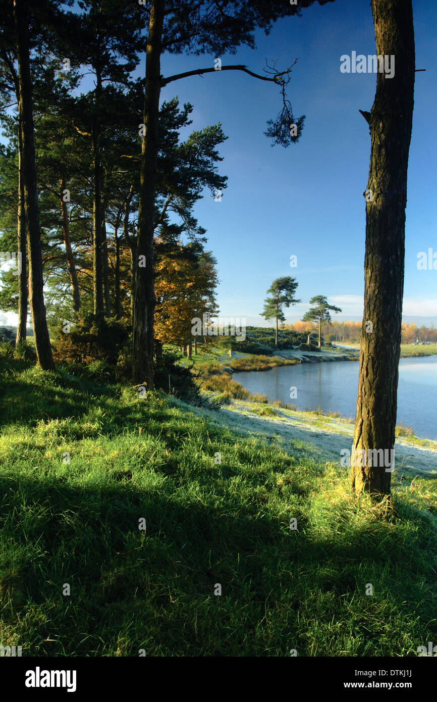 Knapps Loch im Winter in der Nähe von Kilmacolm, Inverclyde Stockfoto