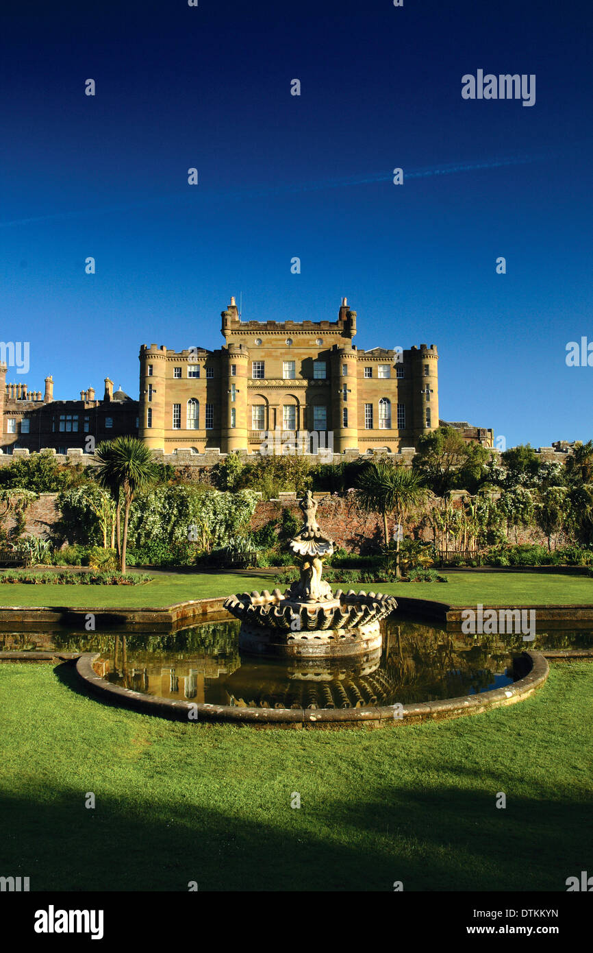 Culzean Castle und Culzean Castle Gardens in der Morgendämmerung ist Teil des Ayrshire Küstenweg, Ayrshire Stockfoto