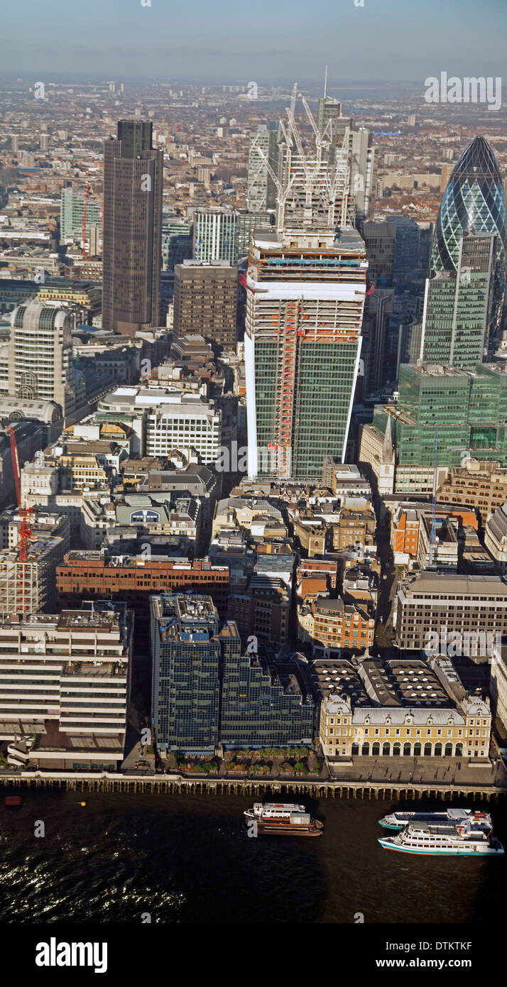 Blick auf die Stadt London bilden das höchste Gebäude in Europa "The Shard" Stockfoto