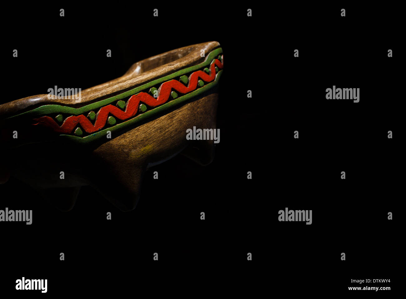 Moderne Maya Keramik Holz Handwerk In Yucatán Stockfoto Bild
