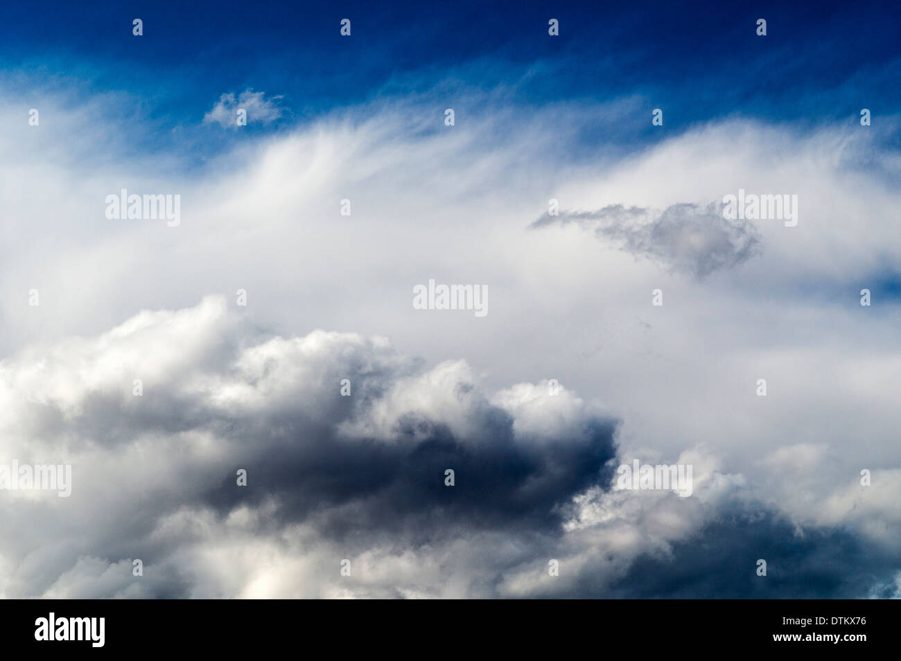 Gewitterwolken über die Rocky Mountains, zentralen Colorado, USA Stockfoto
