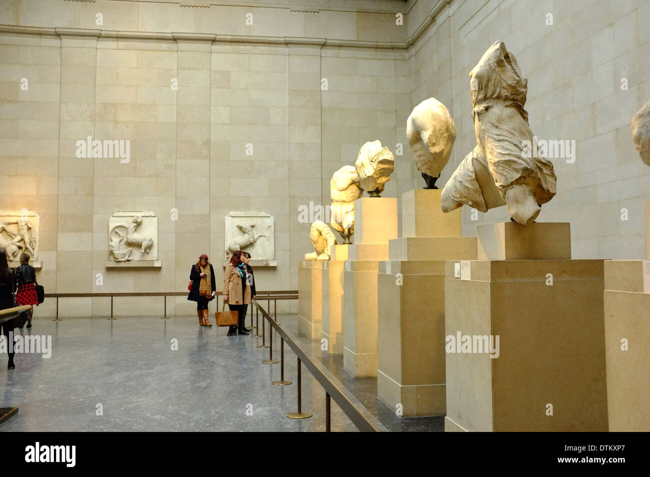 Elgin Marbles griechisch/römischen Artefakten im British Museum, London, England Stockfoto