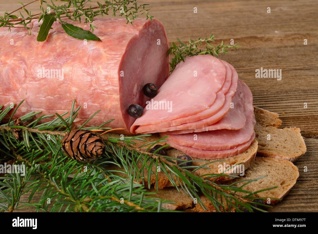 Polnische Wurst Stockfoto
