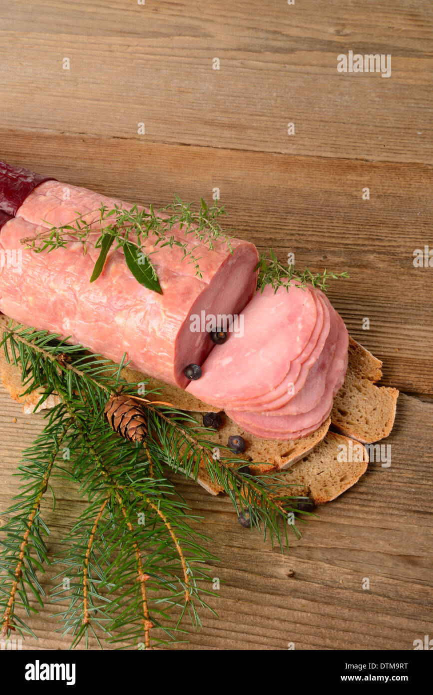 Polnische Wurst Stockfoto