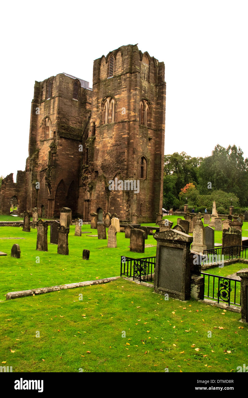 Ruinen einer 13. Jahrhundert Kathedrale in Elgin Stockfoto