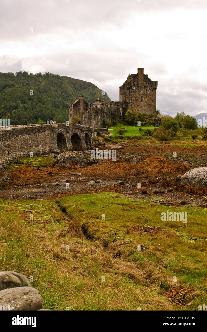 Eilean Donan Castle am Loch Duich in Glen Shiel. Stockfoto