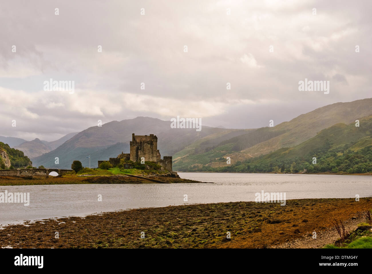 Eilean Donan Castle am Loch Duich in Glen Shiel. Stockfoto