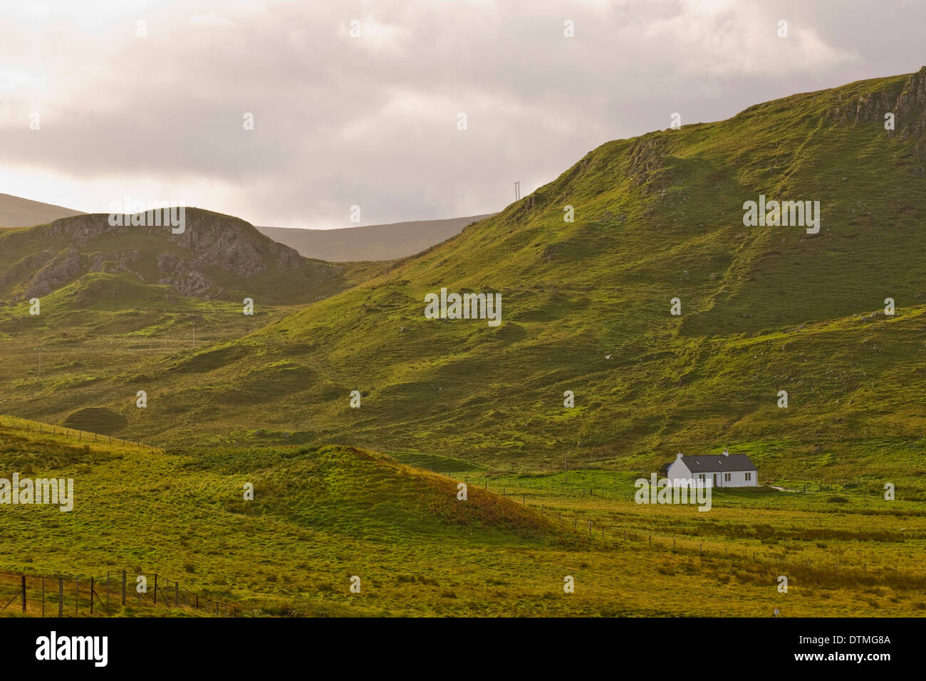 Blick aus das Flodigarry Country House, Isle of Sky Stockfoto