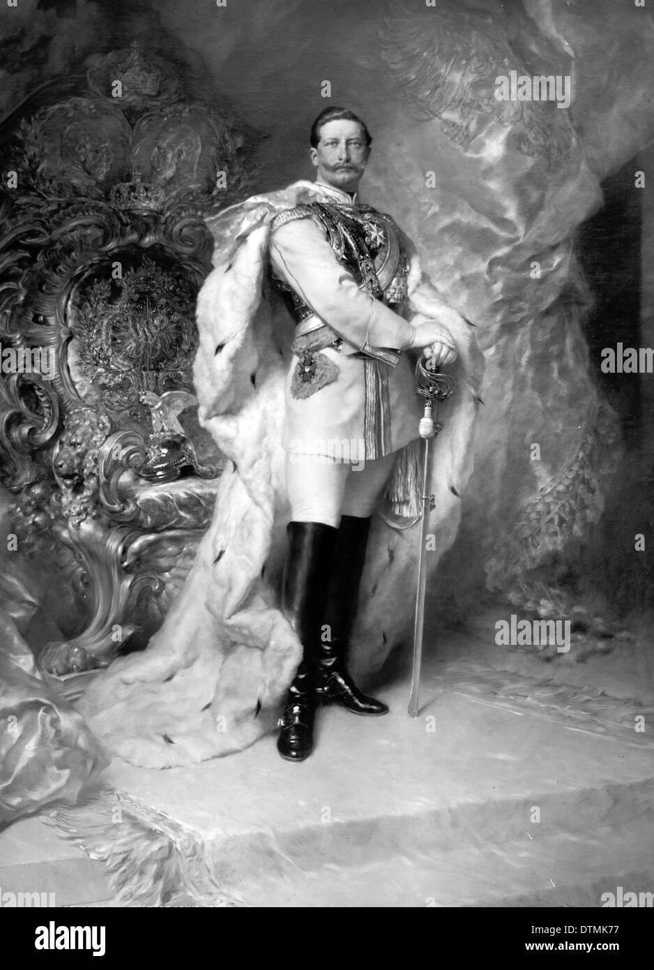 Wilhelm II oder William II war der letzte deutsche Kaiser, Kaiser und König von Preußen Stockfoto