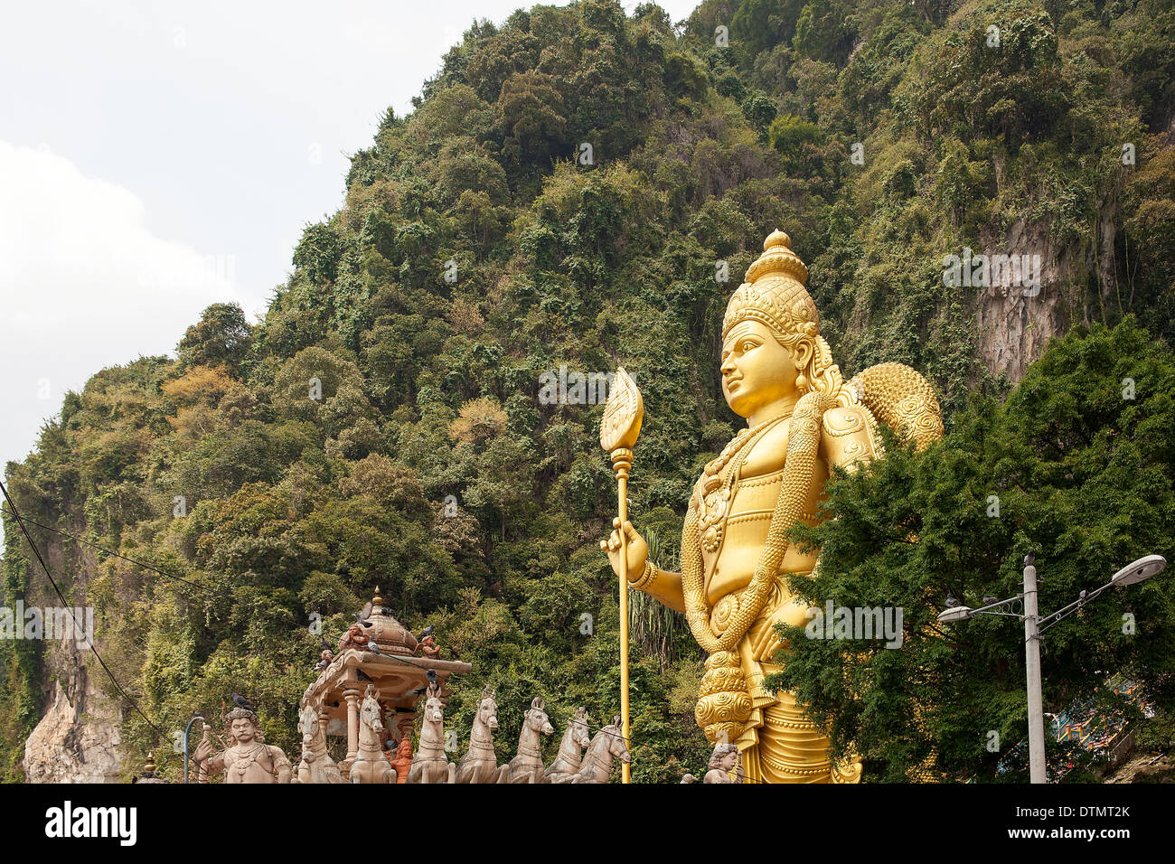 Lord Murugan Hindu Gottheit Statue von Hindu-Tempel in Batu Höhlen in Malaysia Stockfoto