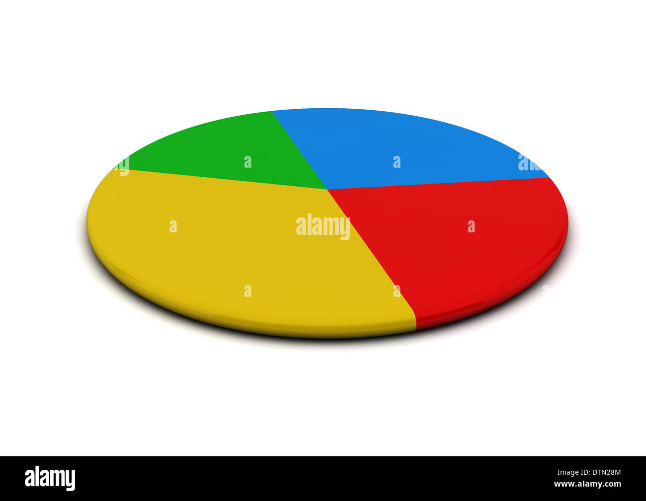 Pie kreisförmige Darstellung Stockfoto