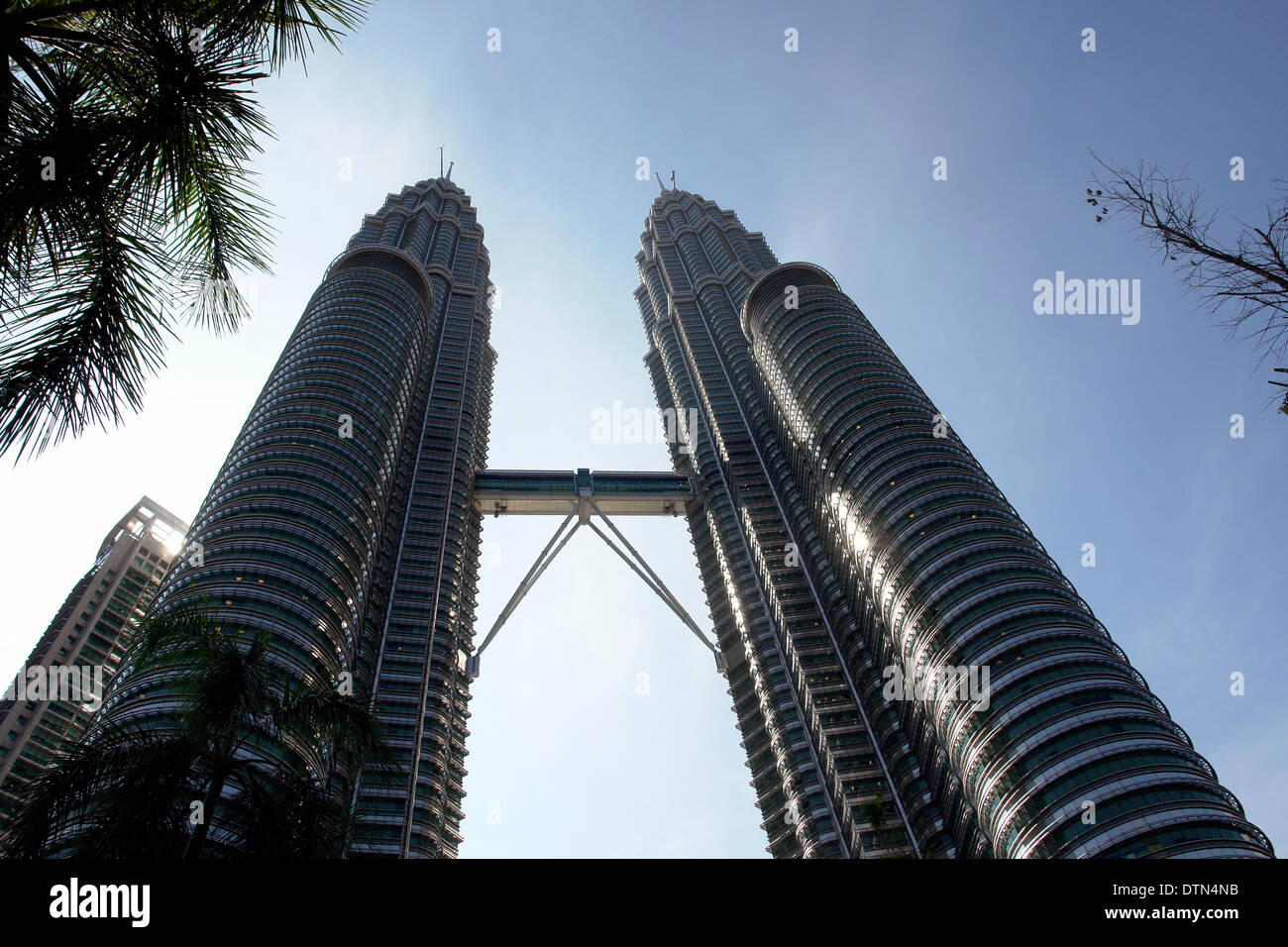 Petronas Twin Towers in Kuala Lumpur Malaysia sind die höchsten Zwillingstürme der Welt Stockfoto