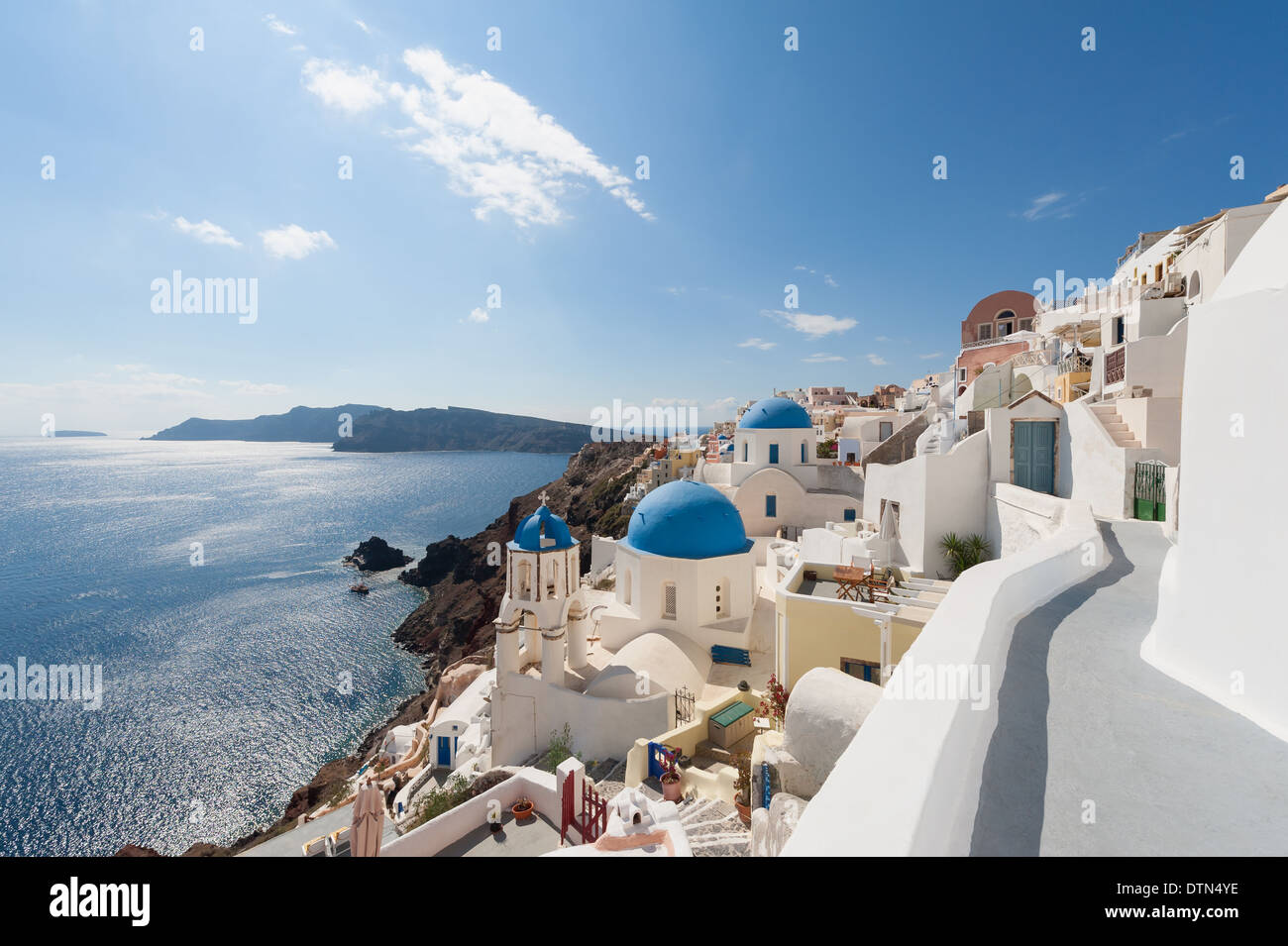 Oia Santorini Griechenland Stockfoto
