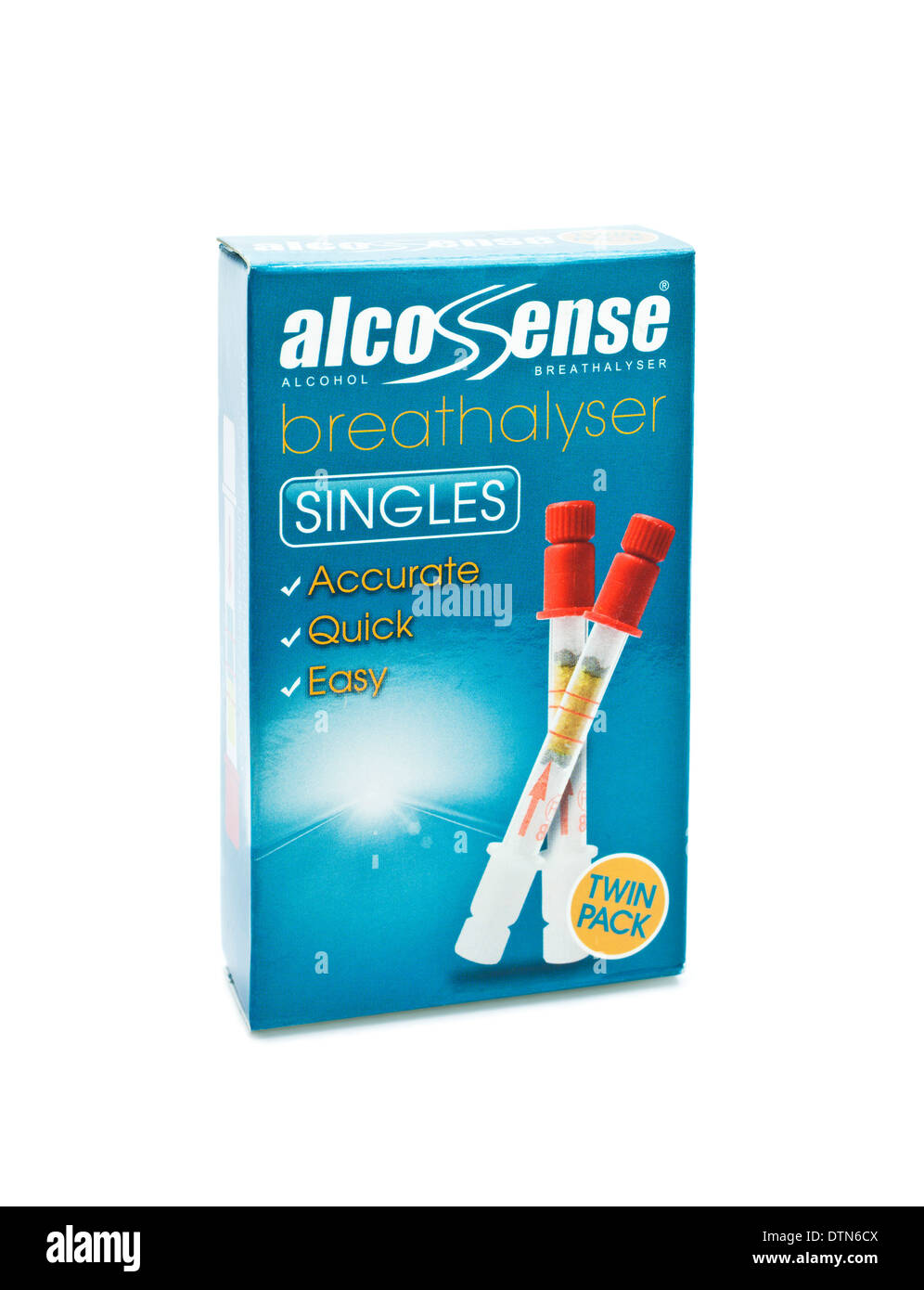 Alcosense-Alkoholtester-Test-kit Stockfoto