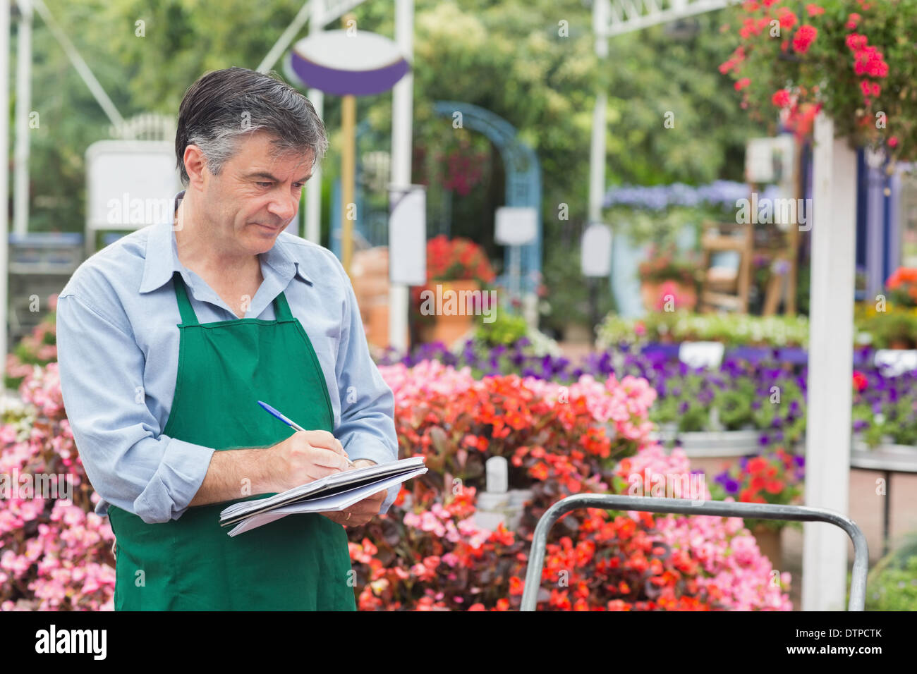 Florist-Notizen Stockfoto