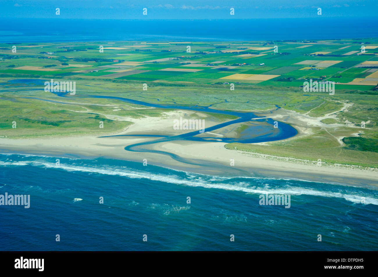 De Slufter, Texel, Insel Texel, Niederlande Stockfoto