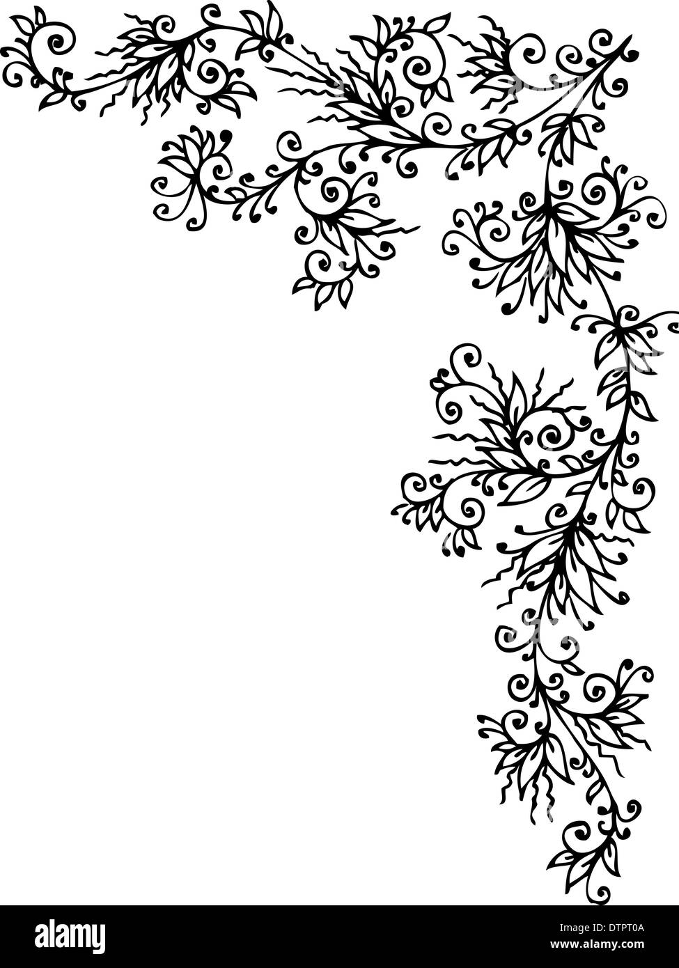 Floral Vignette CCCL Stockfoto