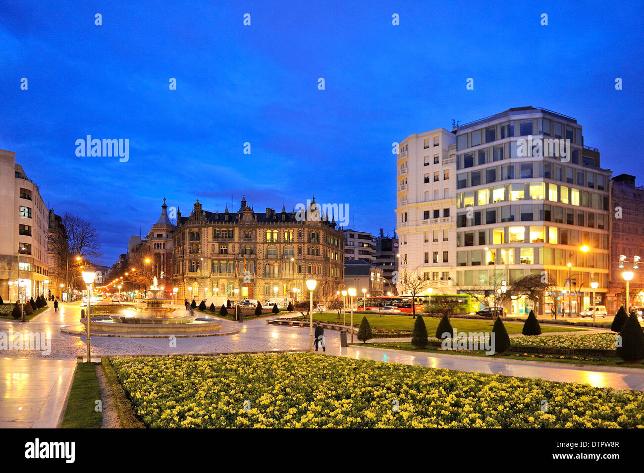 Plaza Moyua, Bilbao, Vizcaya, Bizkaia, Baskenland, Baskenland, Spanien, Europa Stockfoto