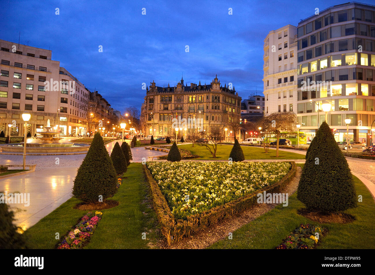 Plaza Moyua, Bilbao, Vizcaya, Bizkaia, Baskenland, Baskenland, Spanien, Europa Stockfoto