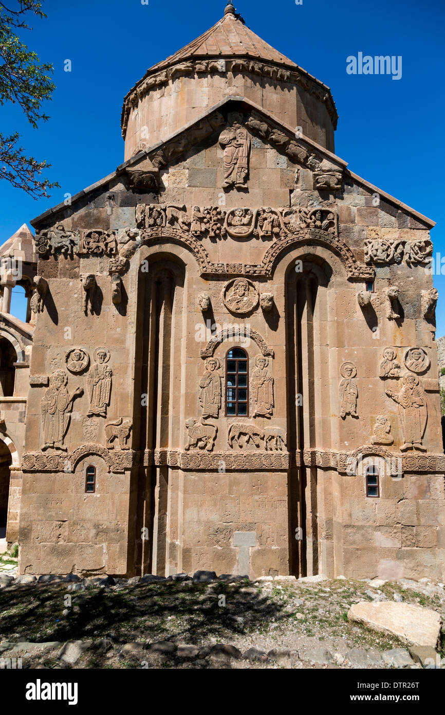 Die Kathedrale-Kirche des Heiligen Kreuzes (915-921), Akhdamar Islamd, Van Region, Türkei Stockfoto