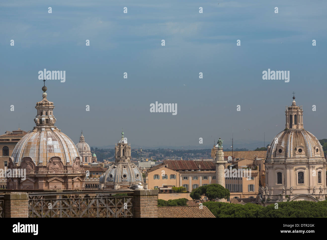 Italien, Rom: Blick auf die Stadt von dem Palatin Stockfoto