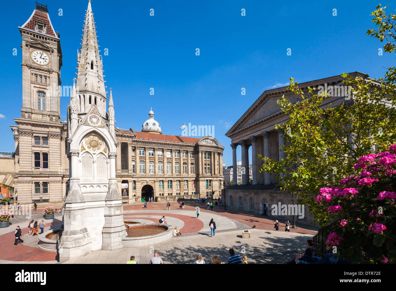 Chamberlain Quadrat, Museum und Kunstgalerie Birmingham West Midlands England UK Stockfoto