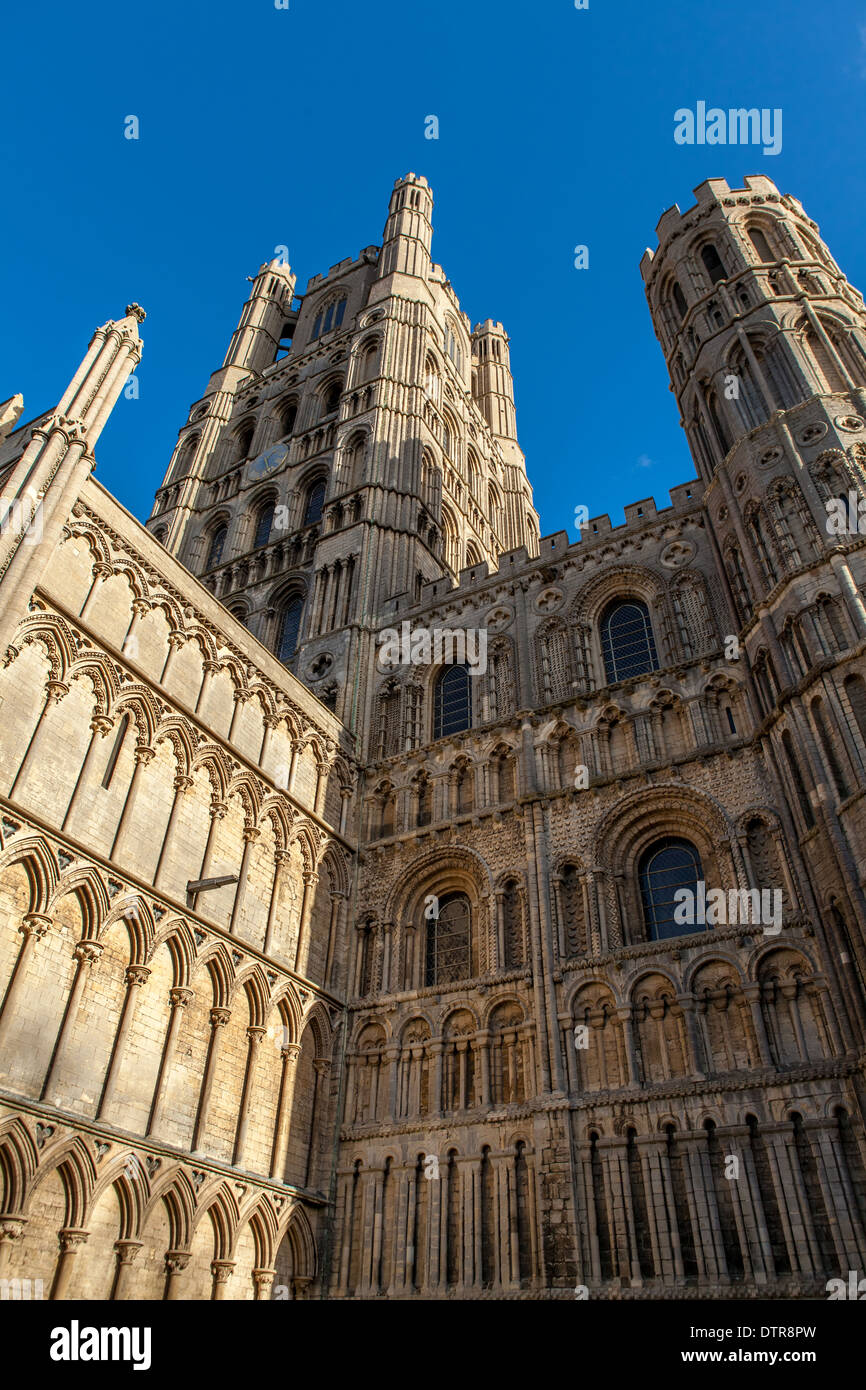 Ely Kathedrale Westturm, Ely, Cambridgeshire, England Stockfoto