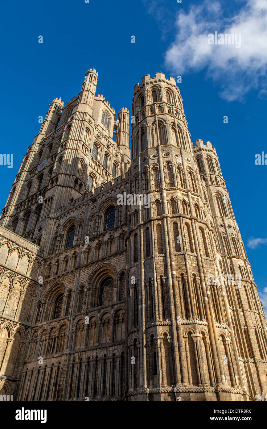 Ely Kathedrale Westturm, Ely, Cambridgeshire, England Stockfoto