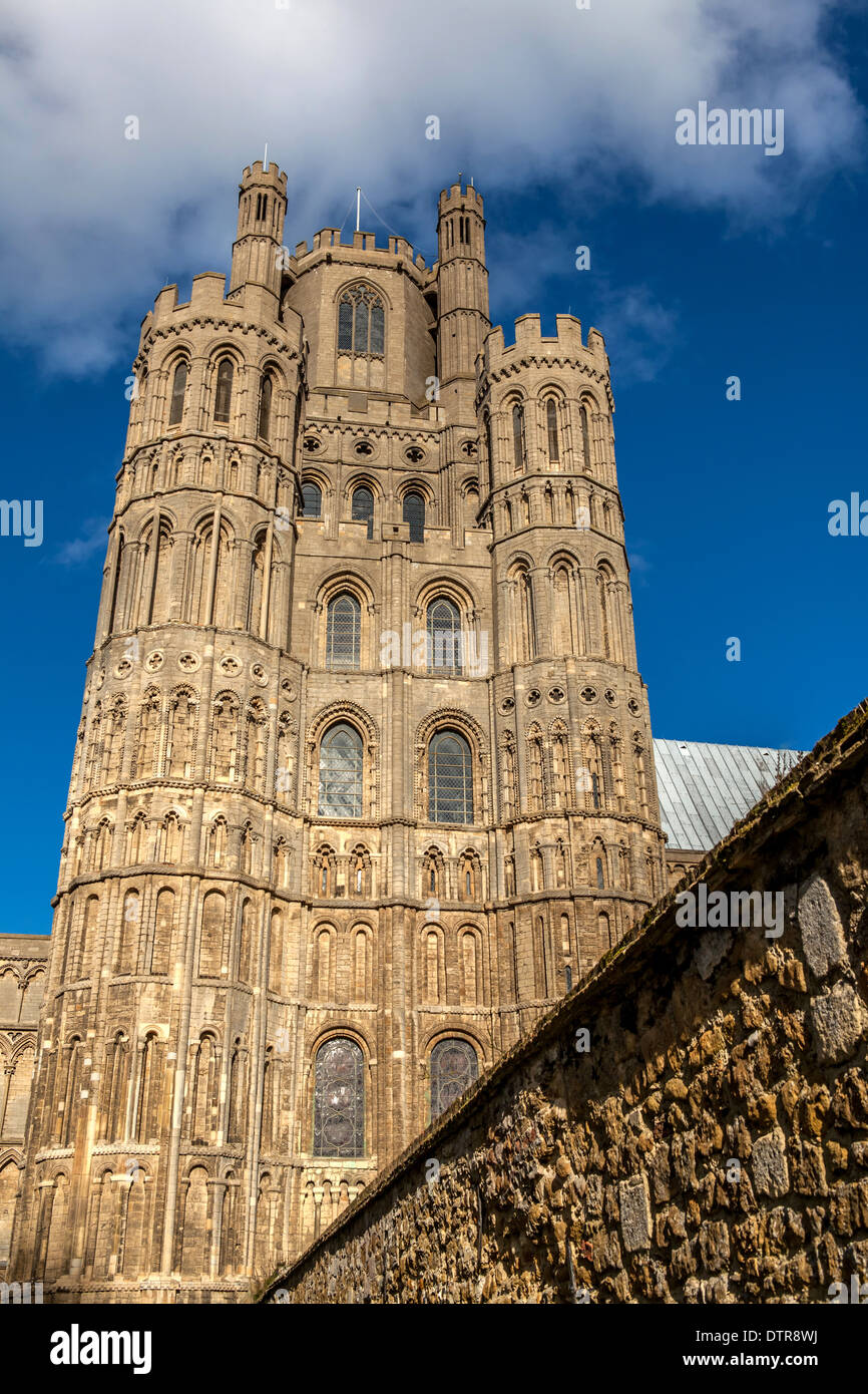 Ely Kathedrale Westturm, Ely, Cambridgeshire, England Stockfoto