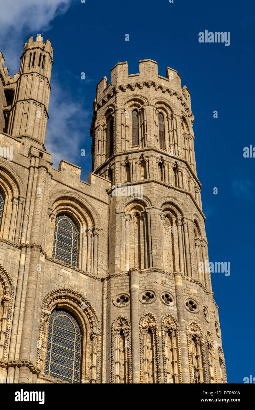Ely Kathedrale Westturm, Ely, Cambridgeshire, England Stockfoto
