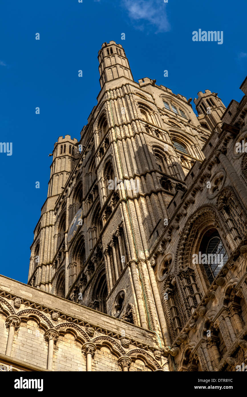 Ely Kathedrale Westturm, Ely, Cambridgeshire, England Stockfoto