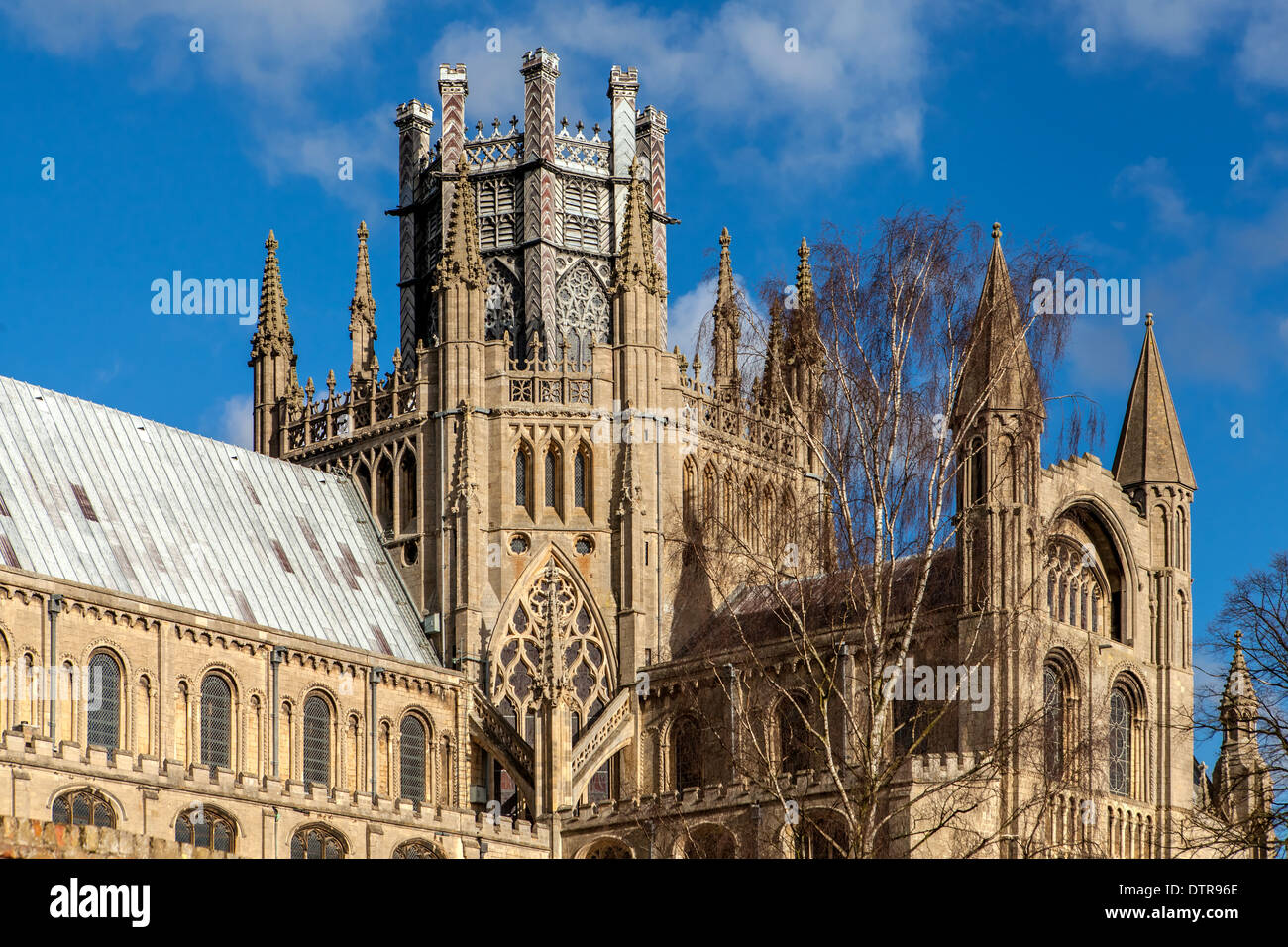 Ely Kathedrale Mittelschiff, Achteck und südlichen Querschiff, Ely, Cambridgeshire, England Stockfoto
