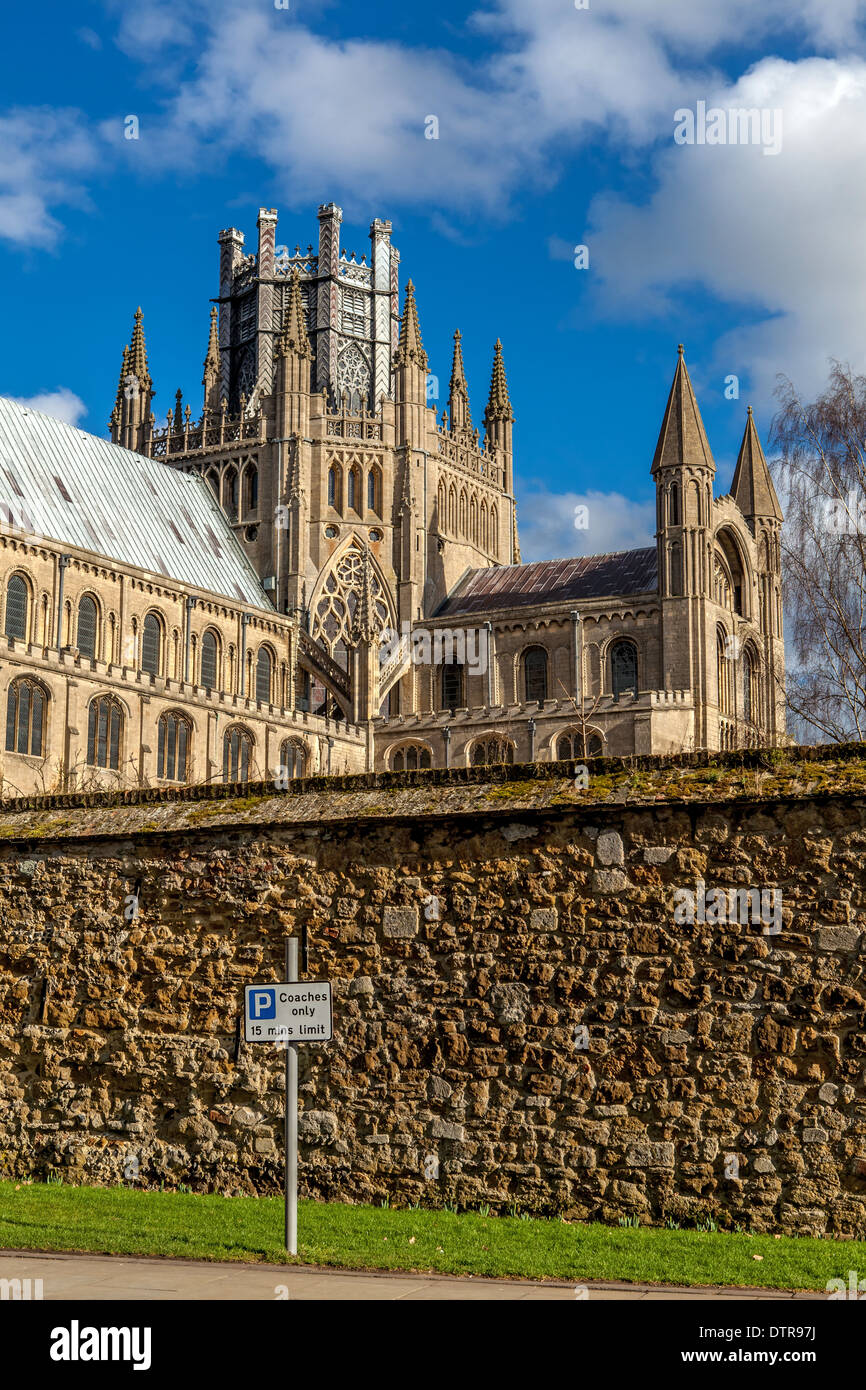 Ely Kathedrale Mittelschiff, Achteck und südlichen Querschiff, Ely, Cambridgeshire, England Stockfoto