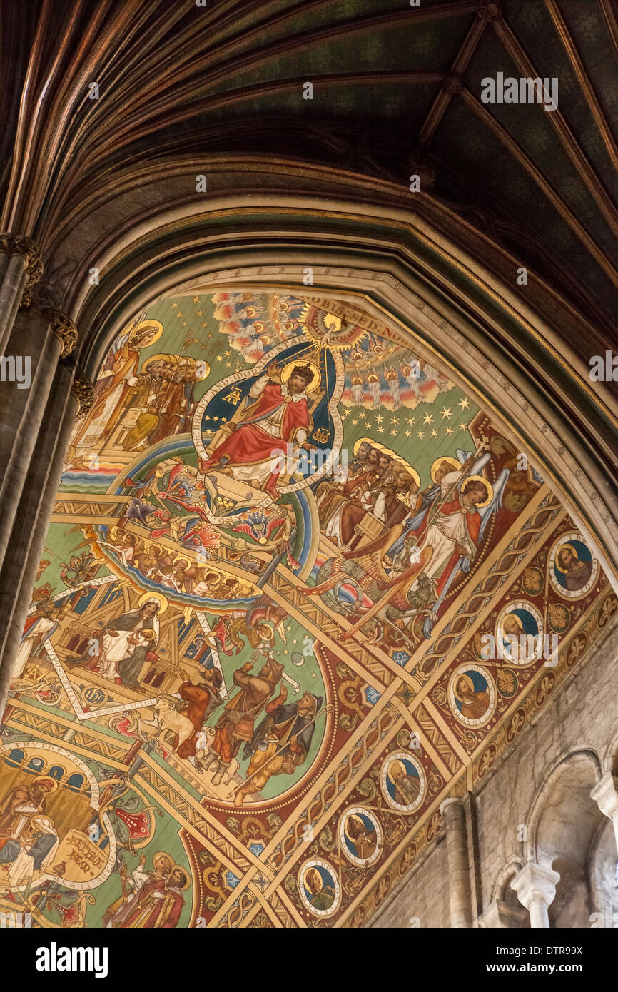 Ely Kathedrale Kirchenschiff, Ely, Cambridgeshire, England Stockfoto