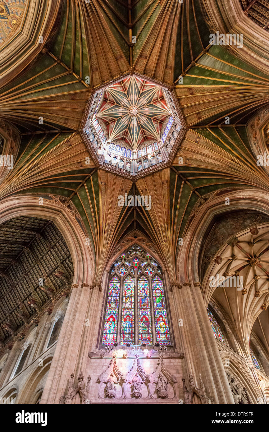 Ely Kathedrale Octagon (Laterne), Ely, Cambridgeshire, England Stockfoto