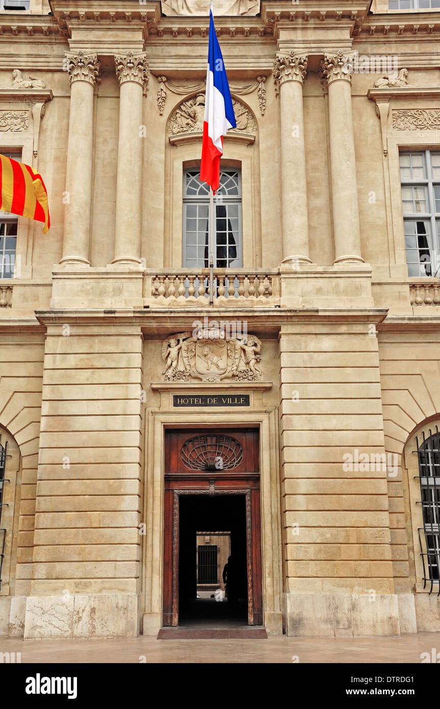 Rathaus, Place De La Republique, Arles, Bouches-du-Rhône, Provence-Alpes-Cote d ' Azur, Südfrankreich Stockfoto