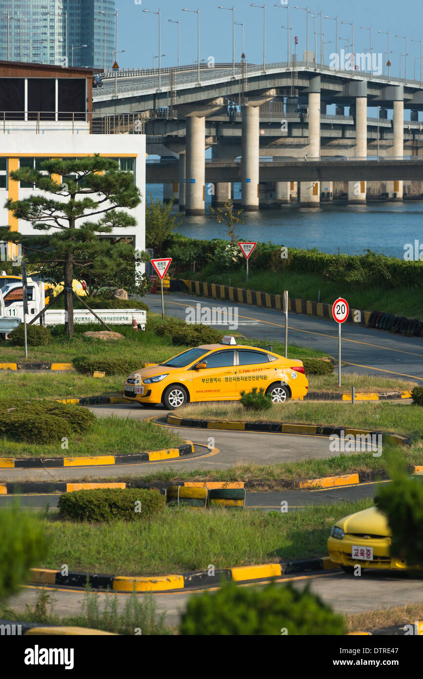 Lernenden Fahrer-Ausbildungszentrum in Centum Stadt, Pusan, Südkorea Stockfoto