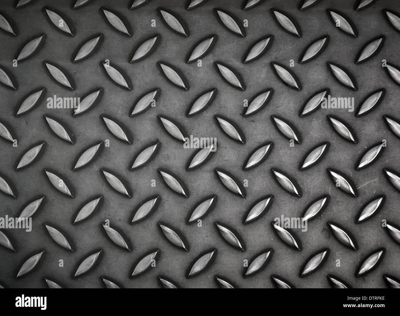 Dunkel grau aus Stahlblech mit Diamant-Muster-relief Stockfoto