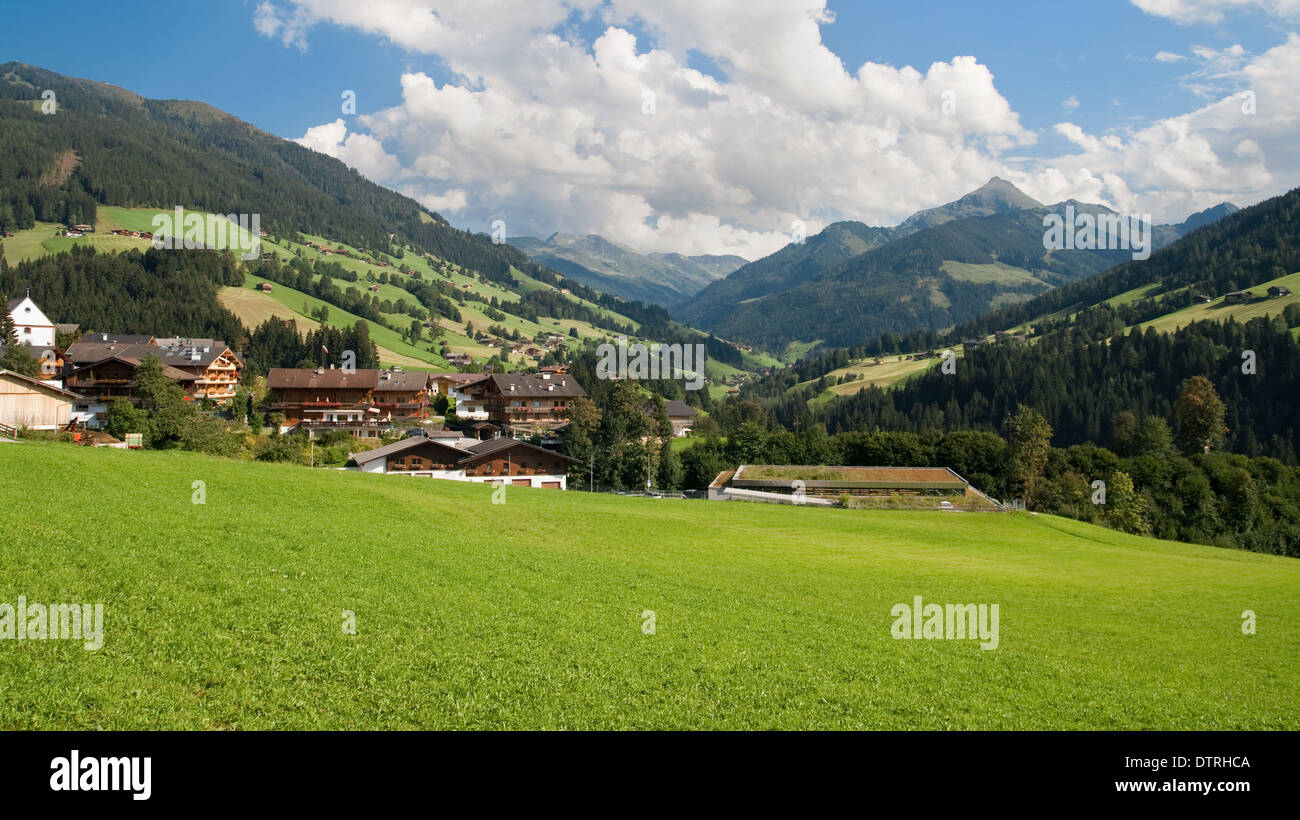 Tal von Alpbach in Tirol, Österreich. Stockfoto