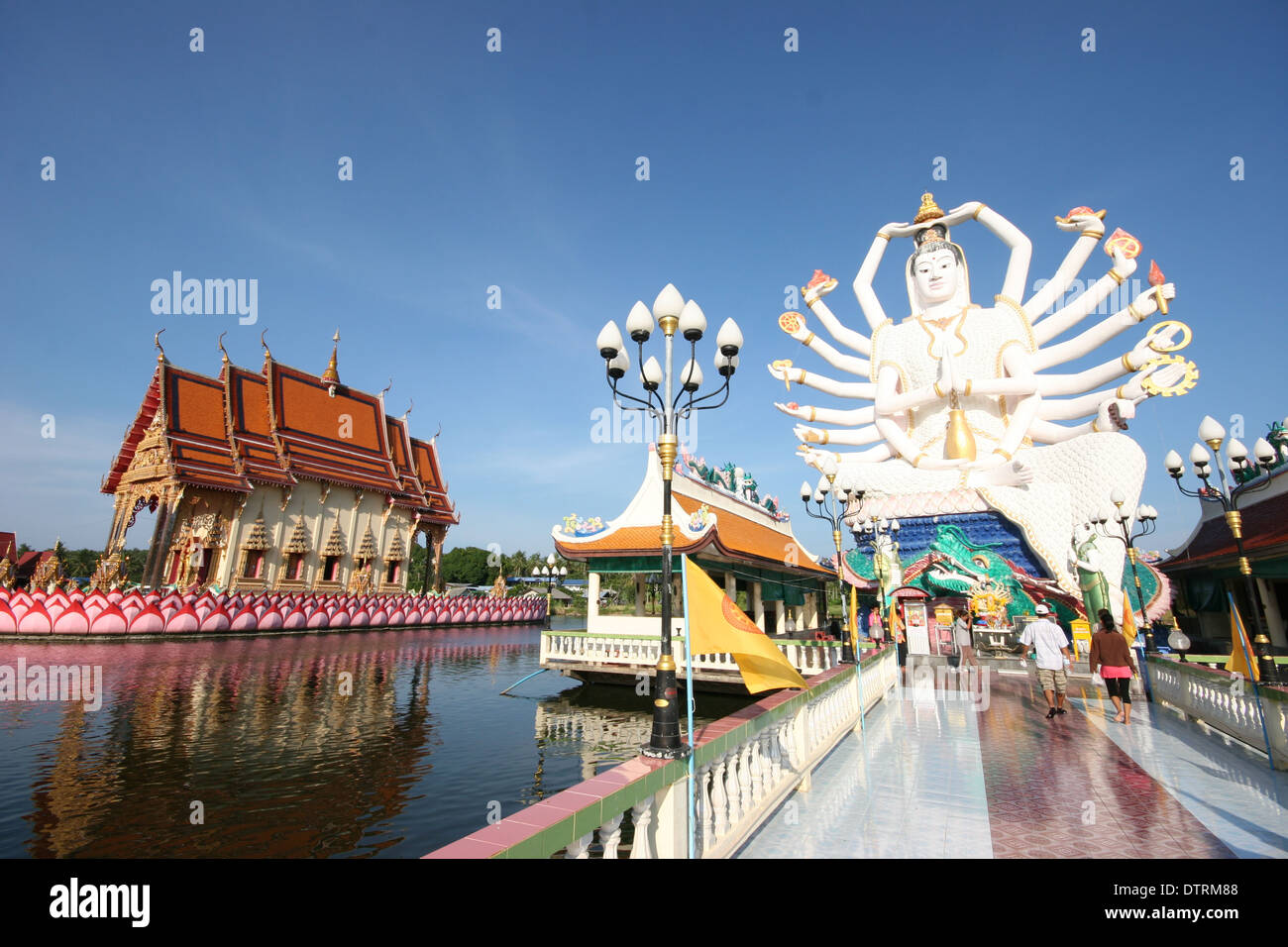 Wat Plai Laem Tempel, Koh Samui, Thailand Stockfoto