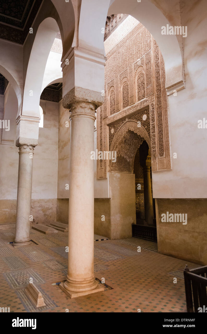 Saadiennes-Gräber in Marrakesch, Marokko. Stockfoto
